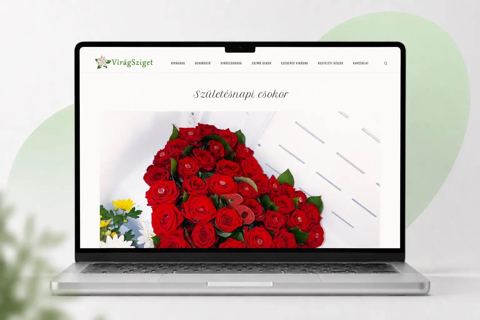 Virágsziget Virágbolt webshop referencia